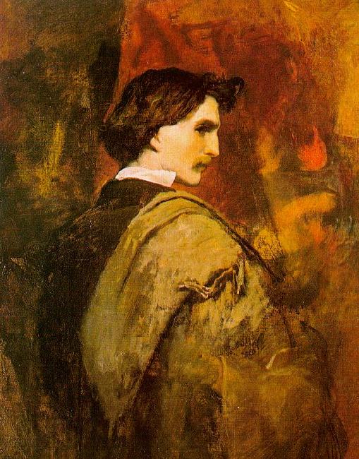 Self Portrait e, Anselm Feuerbach